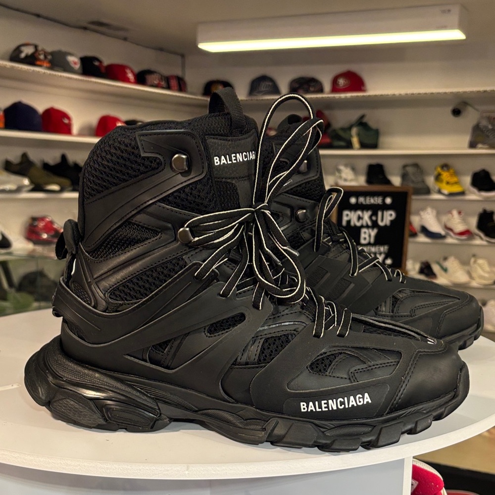 Balenciaga Track High-Top Sneakers Black Sz 11 HOT!